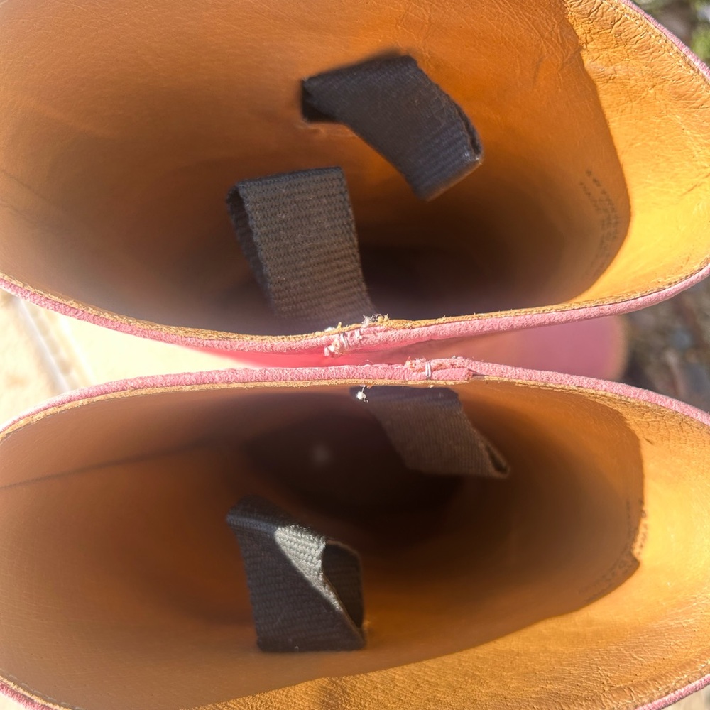 Pink Leather Women's Boots Frye’s Campus Boot - Picture 7 of 7